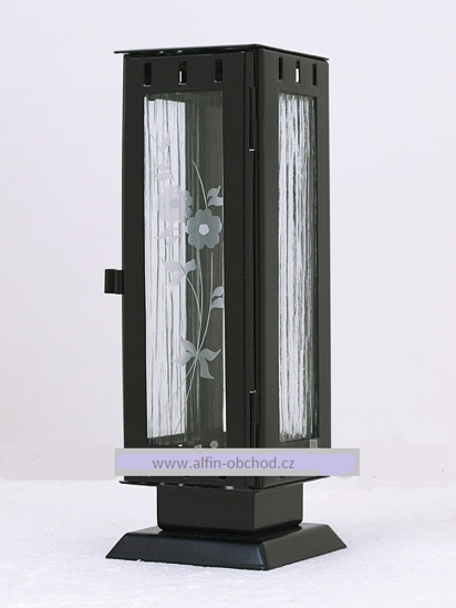 Obrázok z Lampáš na pomník -mini -čierná
