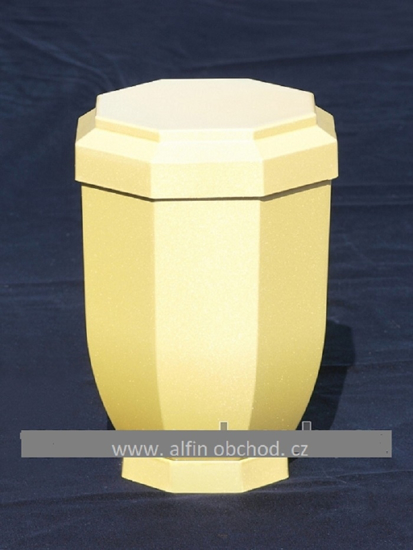 Obrázok z Obal na urnu plast zlatá lesklá