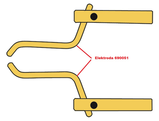 Obrázok z Elektróda pre čelusti XA4 Telwin 690051