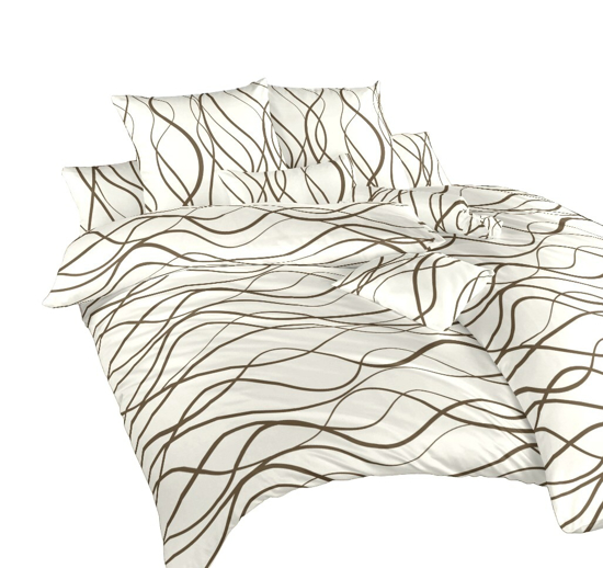 Obrázok z Povlečení flanel Vlny hnědé 240x220 cm povlak