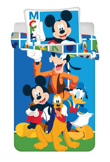 Obrázok z Disney povlečení do postýlky Mickey and Friends baby 100x135, 40x60 cm
