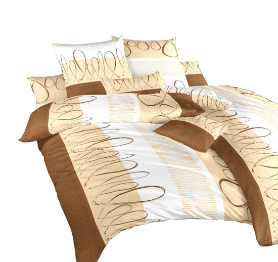 Obrázok z Povlečení bavlna Evelína medová 240x200, 2x70x90 cm