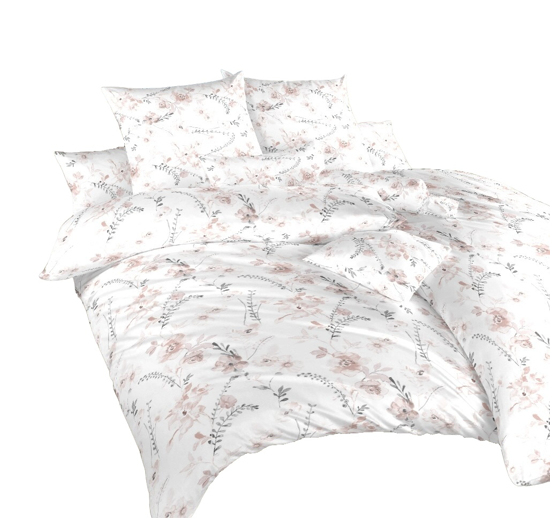 Obrázok z Povlečení krep Kvítí na bílém 220x200 cm povlak