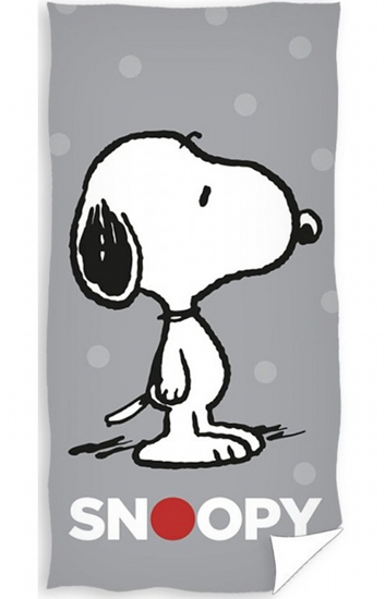 Obrázok z Osuška Snoopy Grey 70x140 cm